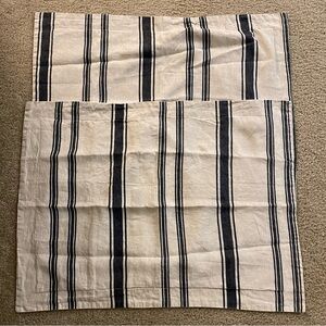 Set of 2 Harlow Linen & Cotton Striped Pillow Shams